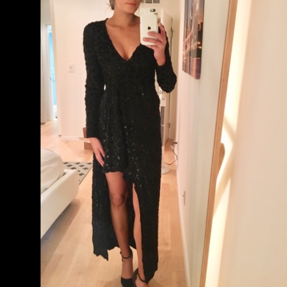 J. Mendel black gown